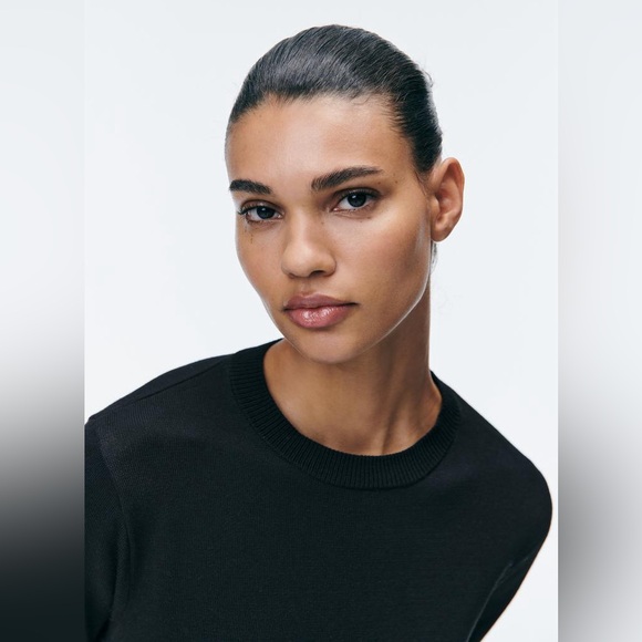 ZARA LONG KNIT DRESS - Picture 4 of 10